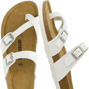 GUC CUSHIONAIRE Women's Luna Cork Footbed Sandal With +Comfort
